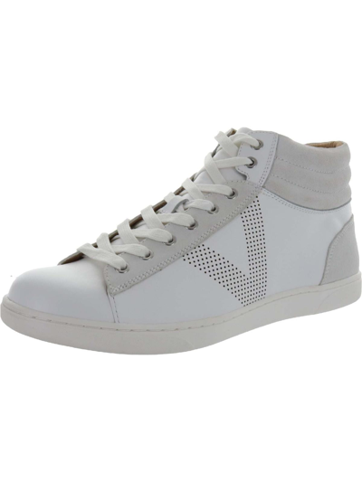Vionic Malcom Mens Leather Sport High-top Sneakers In White