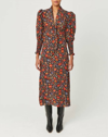 Rhode Vichy Rose Polly Dress In Black In Black