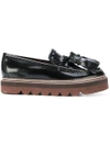 SEE BY CHLOÉ chunky heel loafers,SB29041BCALF12187079