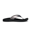 OLUKAI WOMEN'S 'OHANA SANDAL IN PEWTER / BLACK