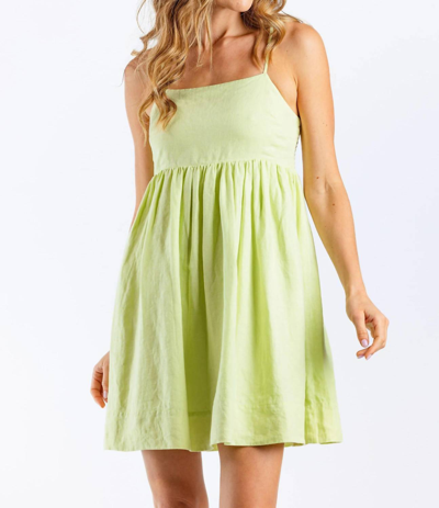 Sundays Kacey Dress In Lime In Green