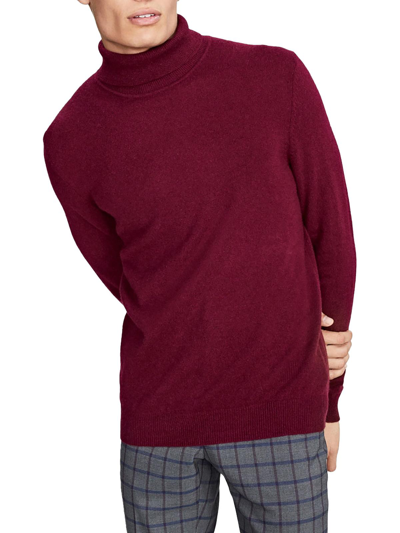 Club Room Mens Cashmere Luxury Turtleneck Sweater In Red