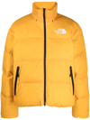 THE NORTH FACE YELLOW RMST NUPTSE QUILTED JACKET