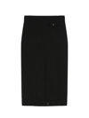 Sportmax Albio Midi Skirt In Black
