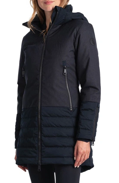 Lole Faith Waterproof 650-fill Power Down Jacket In Black Beauty