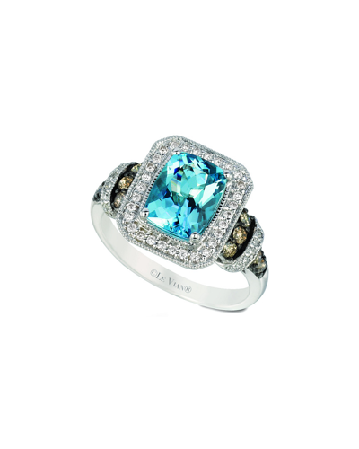 Le Vian 14k 1.91 Ct. Tw. Diamond & Sea Blue Aquamarine Ring