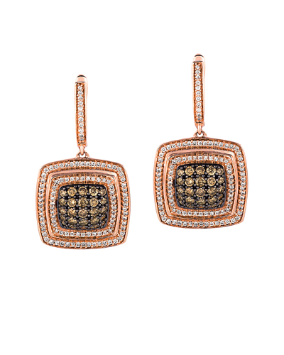Le Vian 14k Rose Gold 1.56 Ct. Tw. Diamond Earrings In No Color