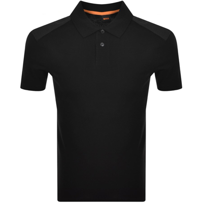 Boss Casual Boss Penylonmatt Polo T Shirt Black