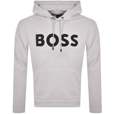 Boss Casual Boss We Basic Logo Hoodie Grey
