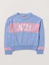 N°21 Sweater N° 21 Kids Color Gnawed Blue