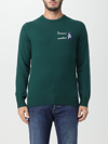 Mc2 Saint Barth Domani Smetto Embroidery Sweater In Green