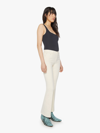Mother The Hustler Ankle Fray Jeans In White
