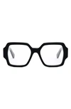 Celine Women's Triomphe 52mm Square Optical Eyeglasses In Black