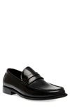 Steve Madden Men's Marvyn Slip-on Loafers In Black Leather