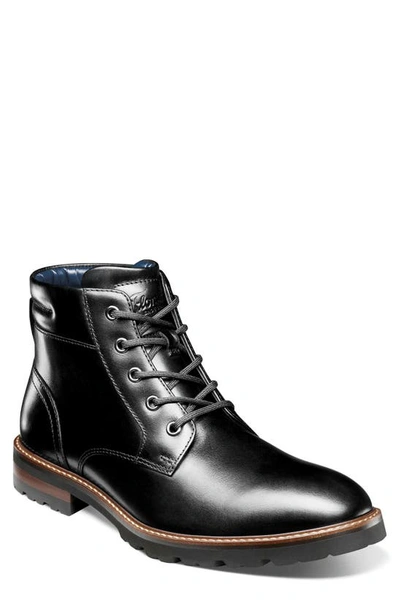 Florsheim Renegade Plain Toe Derby Boot In Black