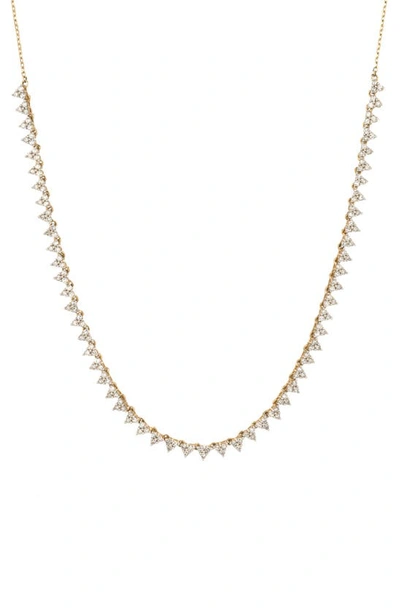 Adina Reyter 14k Yellow Gold Riviera Diamond Statement Necklace, 14-16 In White/gold