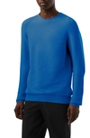 Alphatauri Seamless 3d Knit Crewneck Sweater In Blue
