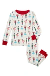 HATLEY KIDS' NUTCRACKER FITTED TWO-PIECE COTTON PAJAMAS