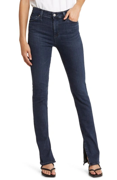 Ag Mari Extended High-rise Slim Straight Jeans In Empire In Blue
