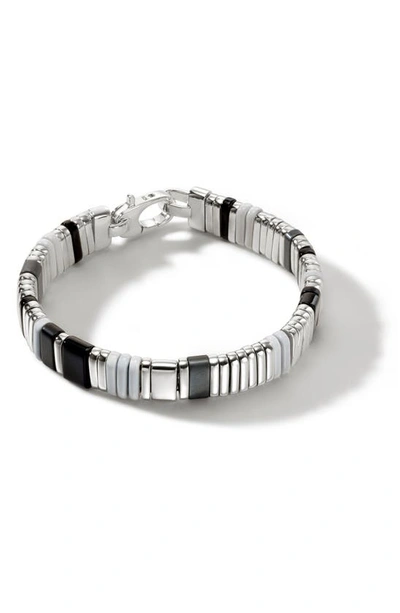 John Hardy Colorblock Bracelet In Silver