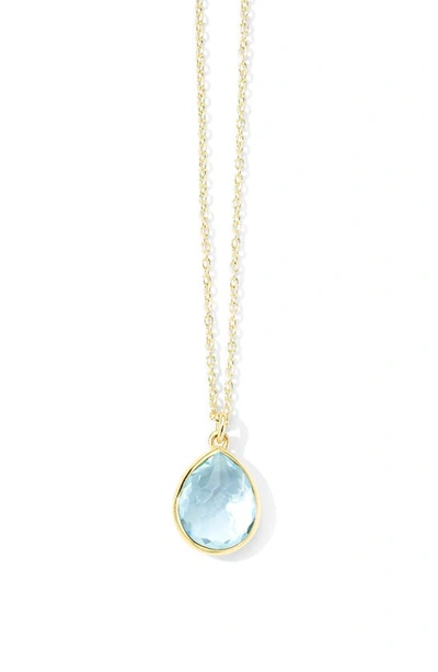 Ippolita 18kt Yellow Gold Rock Candy Medium Teardrop Topaz Necklace