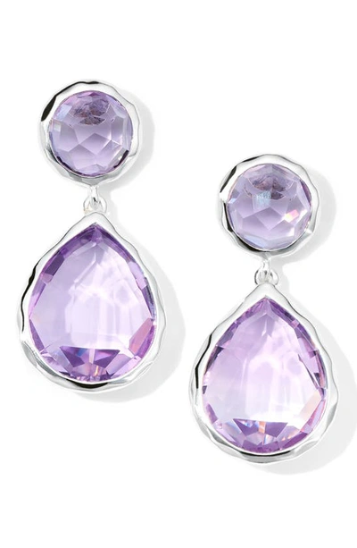 Ippolita Women's Rock Candy Sterling Silver & Amethyst Drop Earrings In Sedona