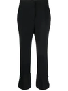 MSGM MSGM PRESSED-CREASE HIGH-WAISTED TROUSERS