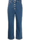 PAUL SMITH PAUL SMITH CROPPED WIDE-LEG JEANS