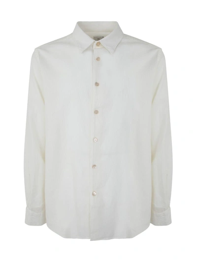 Ps By Paul Smith Mens Ls Regular Fit Shirt In White