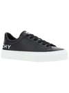 Givenchy Leather Sneakers In Black/white