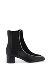 TOTÊME TOTEME SMOOTH AND SUEDE LEATHER ANKLE BOOTS