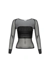 Ho23 Iris Top In Black