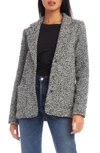 Karen Kane Tweed Blazer In Black/off White