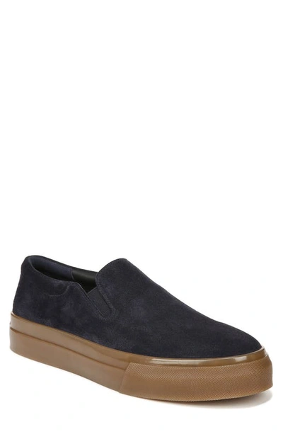 Vince Men's Shawn Suede Slip-on Sneakers In Nightblue