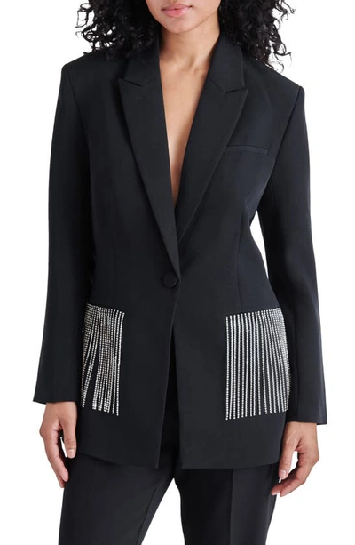 Steve Madden Kendra Embellished Blazer In Black