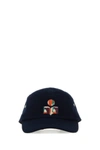 ISABEL MARANT ISABEL MARANT MAN MIDNIGHT BLUE COTTON TEDJI BASEBALL CAP