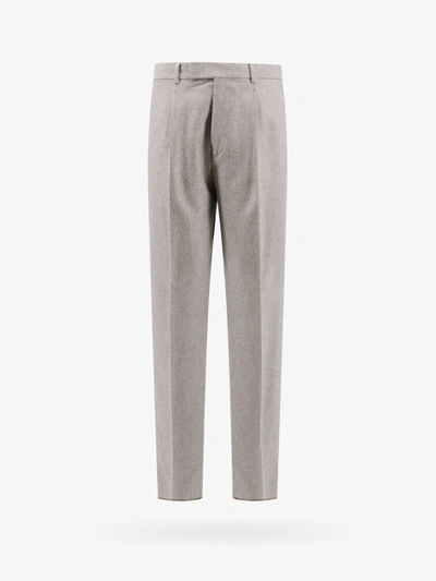 Zegna Man Trouser Man Grey Pants In Gray
