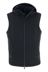 Fedeli Cashmere Lined Waistcoat In Blue
