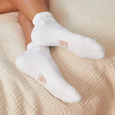 Lunya Organic Cotton Socks In Sincere White
