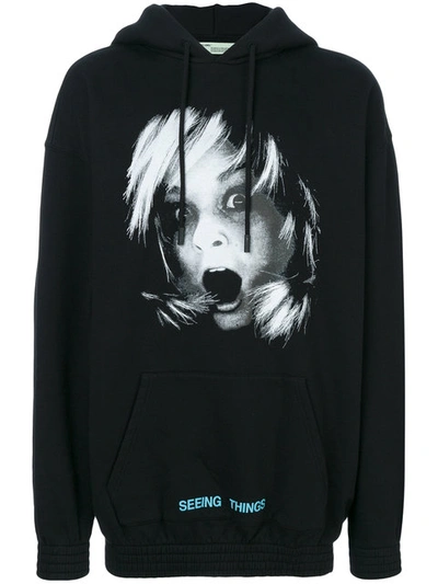 Off-white Black Screaming Girl Crewneck In Grey | ModeSens