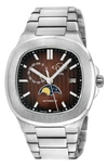 GV2 PONTENTE MOON PHASE SWISS AUTOMATIC WATCH, 40MM