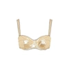Dolce & Gabbana Padded Bra With Metallic Effect In Grey