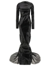 Rick Owens Al Column Dresses Black In Black