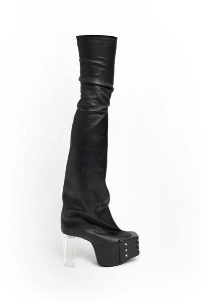 Rick Owens Boots In Black