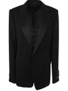 Lanvin Men's Peak Collar Tuxedo Jacket In Black