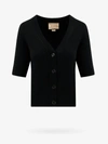 Gucci V-neck Wool-cashmere Cardigan In Black