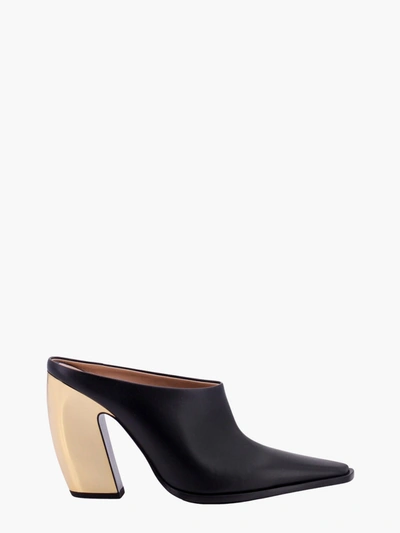 Bottega Veneta Tex Leather Mules In Black