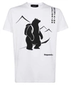 Dsquared2 Exploring Mountains Cotton T-shirt In White