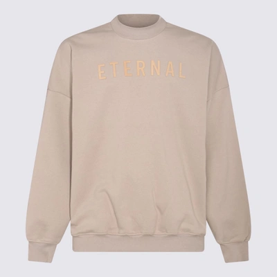 Fear Of God Dustyy Beige Cotton Sweatshirt In Dusty Beige