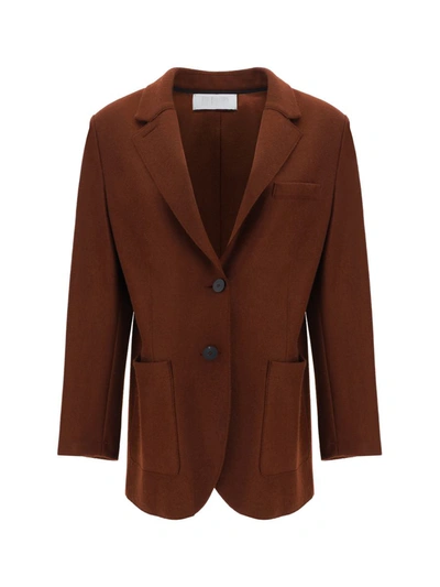 Harris Wharf London Coats & Jackets In Brown